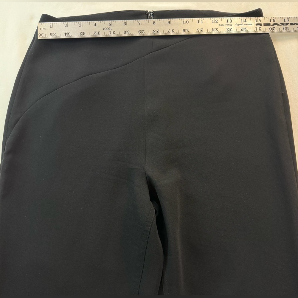 Cinq à Sept Flat Front Black Flared Dress Pants Size 10 - Picture 5 of 10
